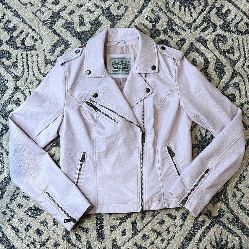 Levi’s Pink Leather Jacket!